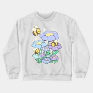 Bees and flowers Crewneck Sweatshirt